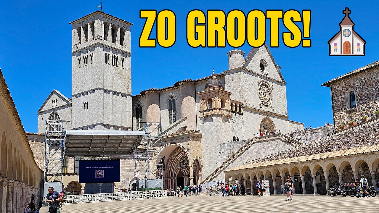 De magie van Assisi: Van de Sint-Franciscusbasiliek tot Romeinse tempels ⛪  | 4K #4