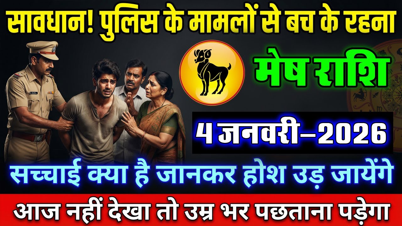 मेष राशि: पुलिस केस में फंस जाओगे 😱 सच्चाई जानकर भागना पड़ेगा 🔥 | Mesh Rashi Big Danger 2026