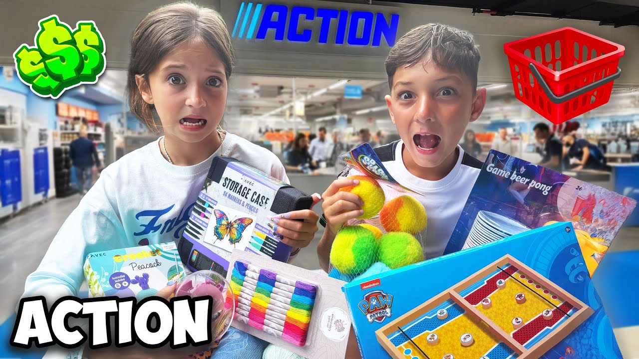 CHALLENGE, COSA COMPRI CON 50 EURO DA ACTION? FIGLIACHIARA VS  FIGLIODIEGO