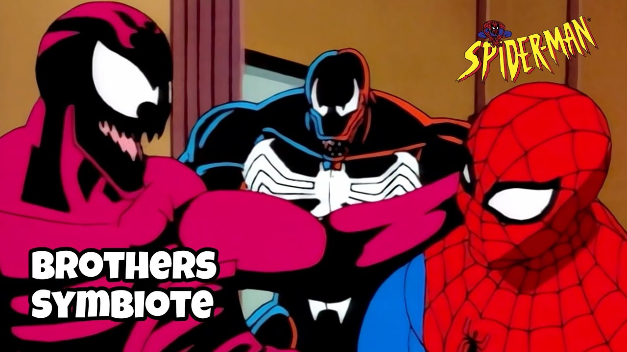 Venom & Carnage take on Spider-Man & War Machine | Spider-Man: The Animated Series (HD)