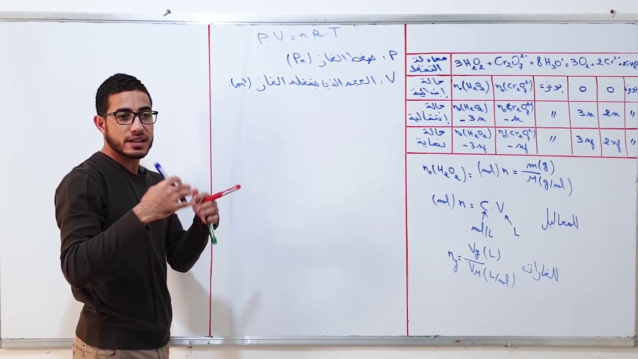 02# جدول التقدم: شرح مفصل لجدول التقدم وكيفية إثبات العبارات وحساب كمية المادة
