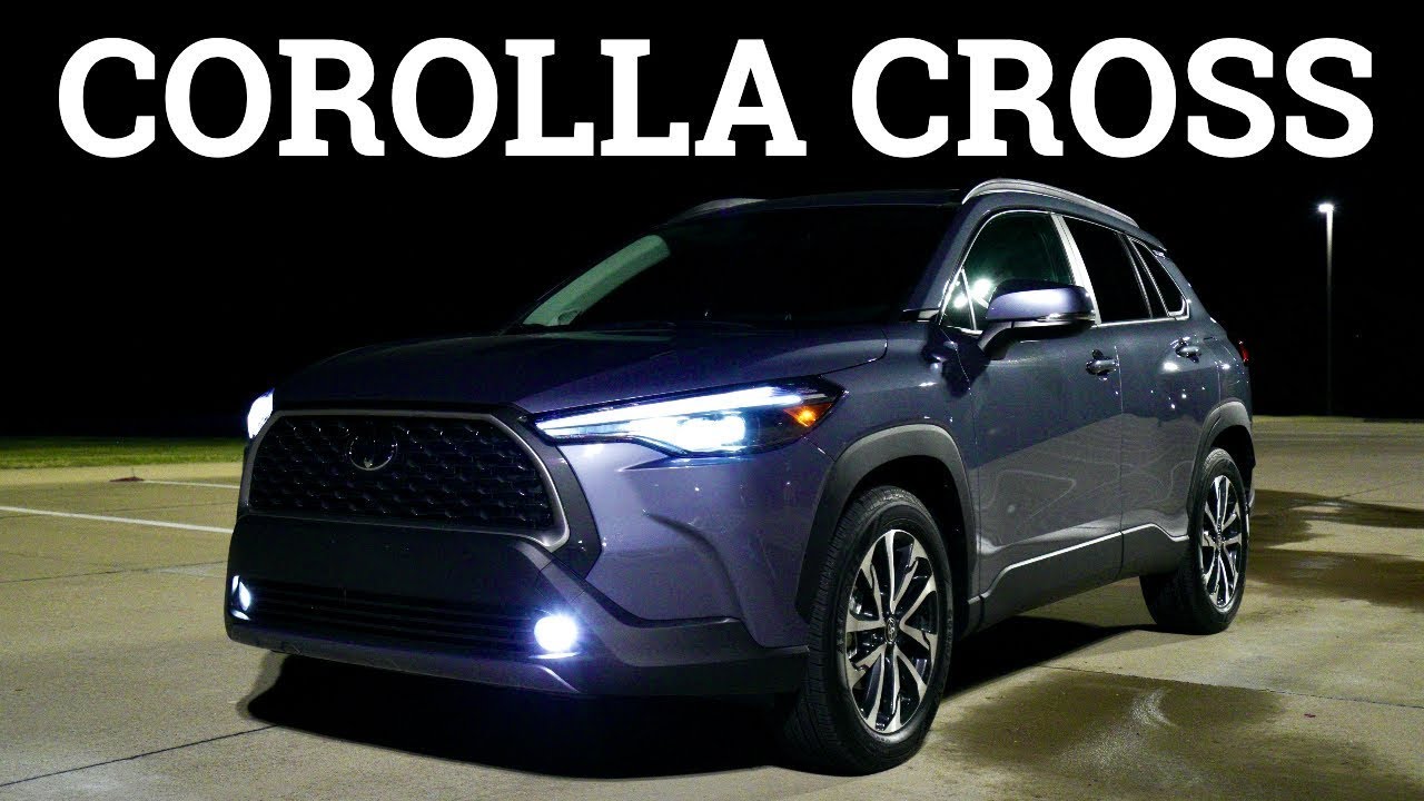 Обзор нового Toyota Corolla Cross Night (адаптивное освещение и ближний свет)