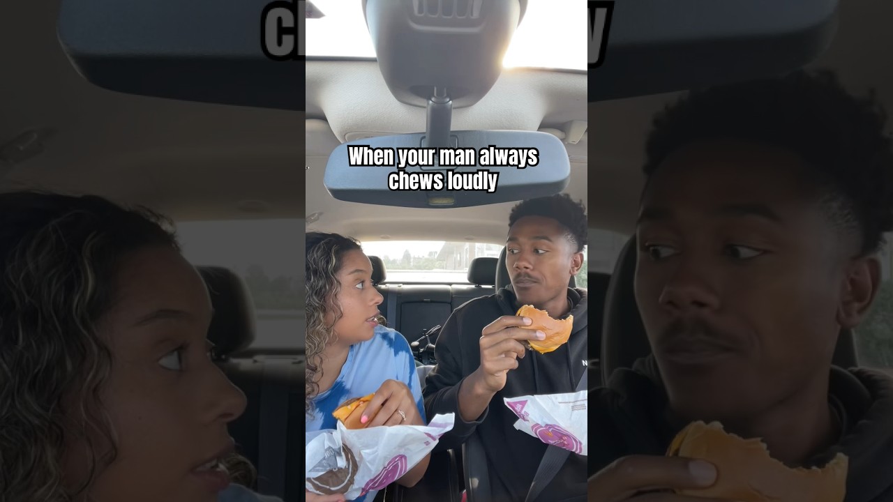 I HATE HEARING LOUD CHEWING😂 #relatable #eating #husbandwife #food #shorts #shortsfeed