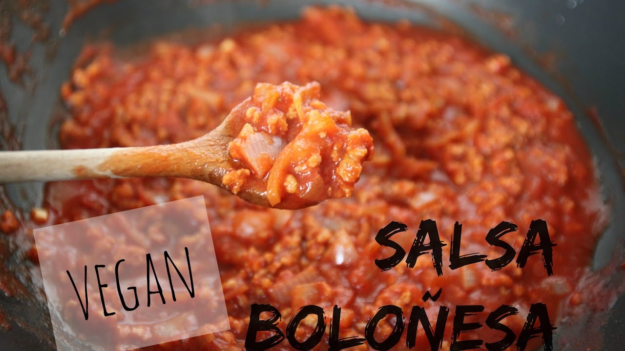 salsa boloñesa vegana