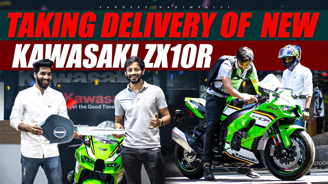 Taking delivery of New Kawasaki ZX10R | Sandeep Nadimpalli | Telugu |
