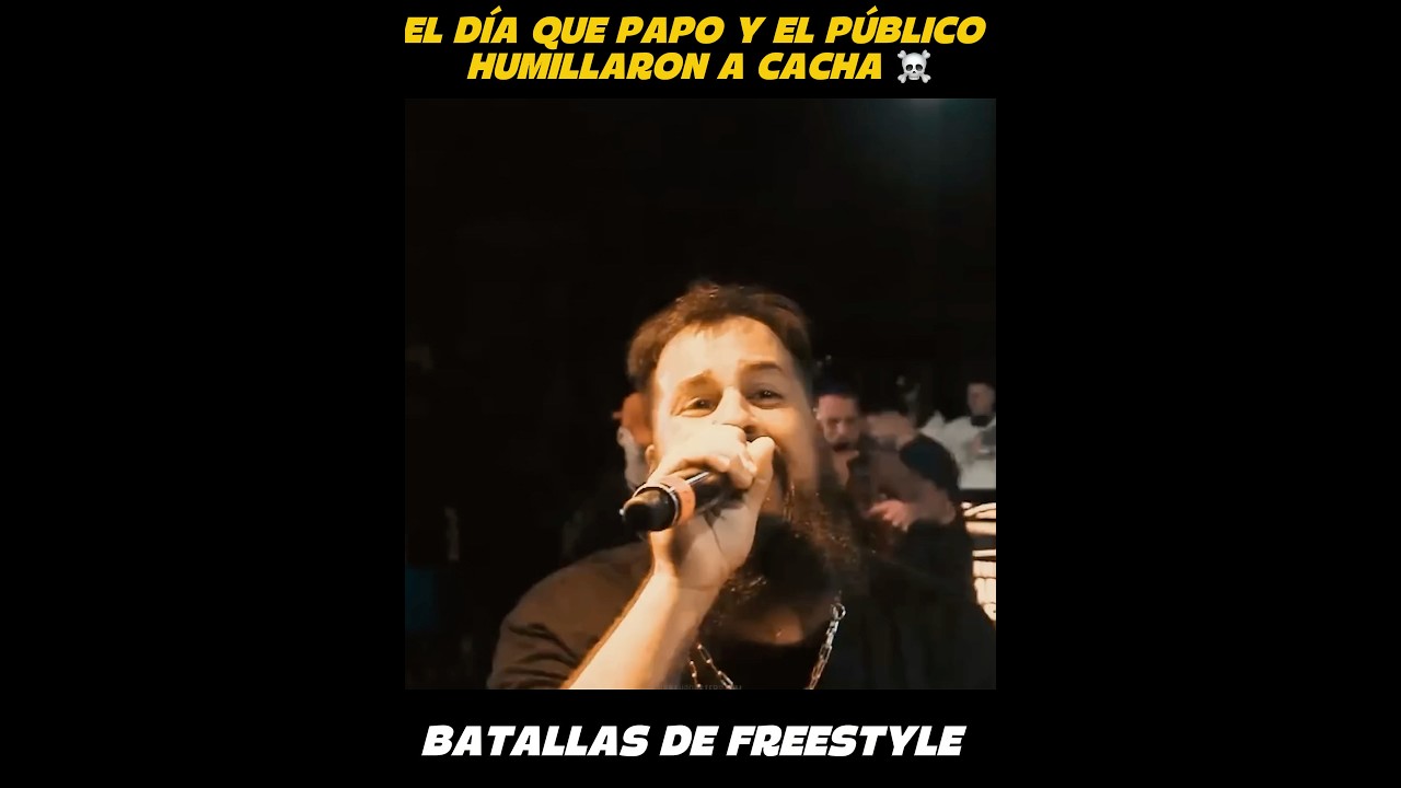 El d&iacute;a que PAPO y el P&Uacute;BLICO humillaron a CACHA 😱🤯 #freestyle #batallasderap #rap #fmsargentina