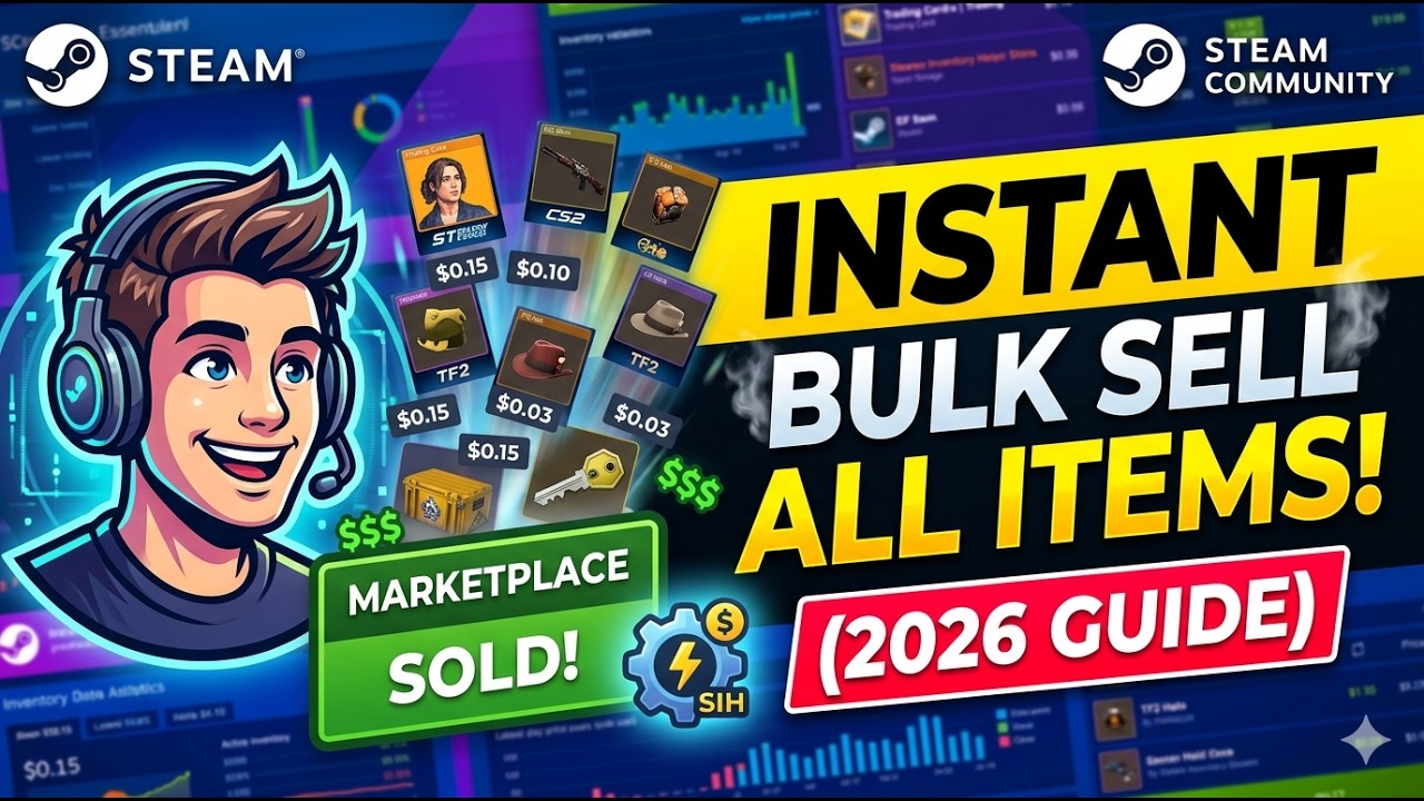 How to Quick Sell All Steam Market Items (2026 Guide)