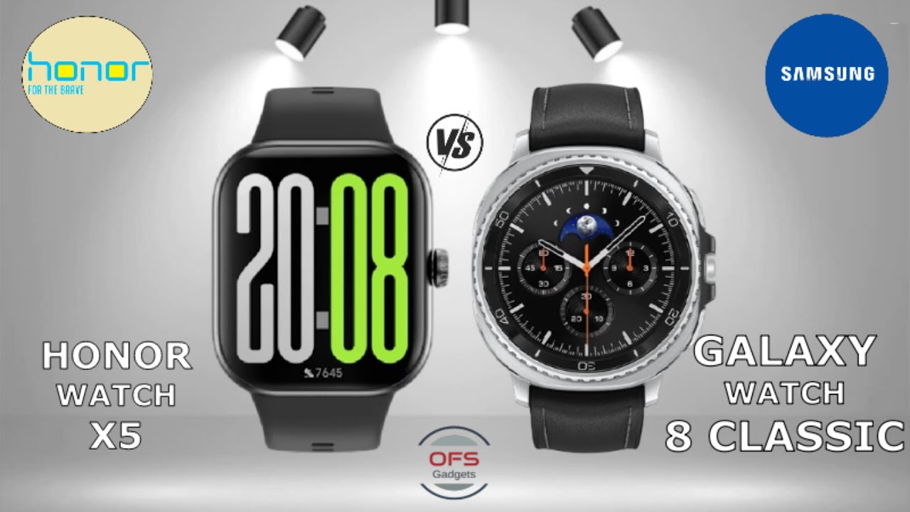 Honor Watch X5 VS Samsung Galaxy Watch 8 Classic | Review | Comparison | Spec | Feature