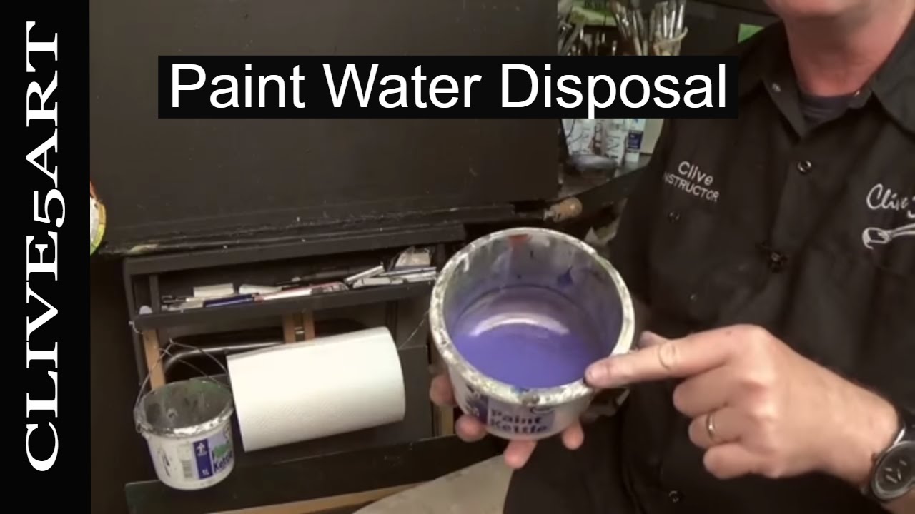 Paint Water Disposal | Acrylic painting for beginners | learn to paint | #clive5art