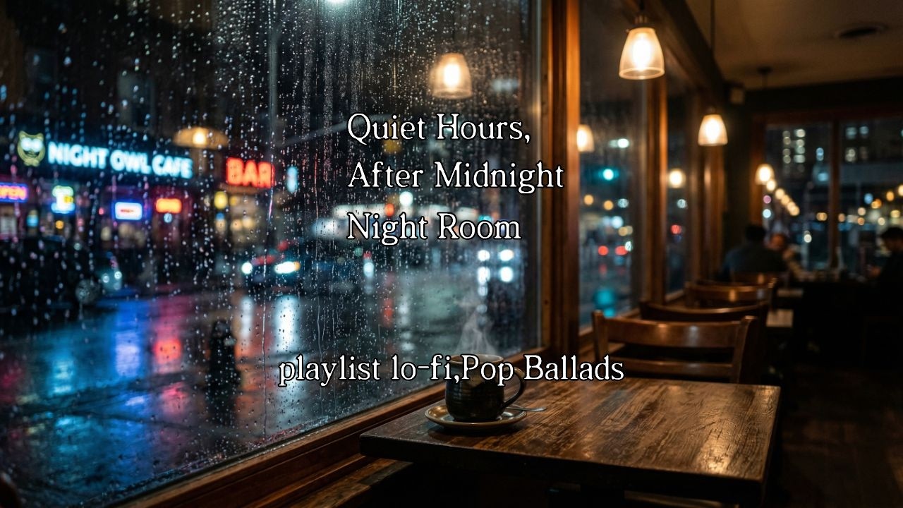 11PM–2AM | Lofi Pop Ballads for Late Night Focus