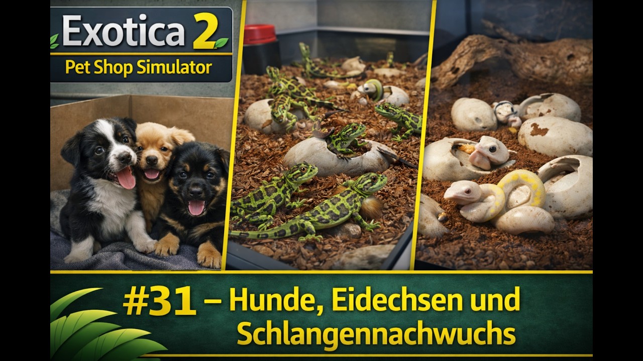 Exotica 2   Pet Shop Simulator   #31 Hunde, Eidechsen und Schlangenachwuchs