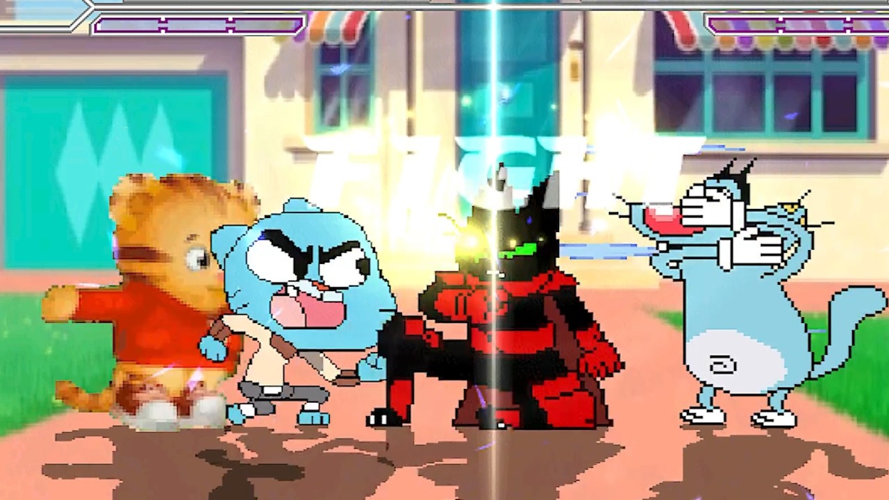TEAM GUMBALL & DANIEL TIGER vs TEAM OGYY & MAO MAO | AMAZING CATS FIGHT! | RACE TO 3 WINS