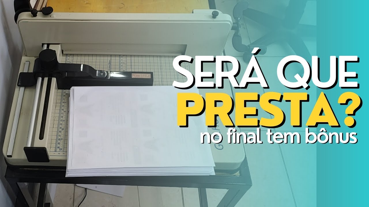 Guilhotina semi Industrial corta bem? | mais bônus no final