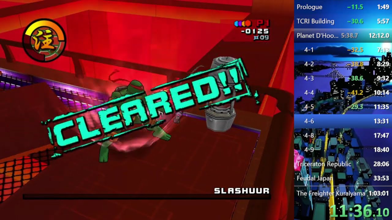 TMNT 2: Battle Nexus(PC) - Speedrun NG Any% in 1:02:18