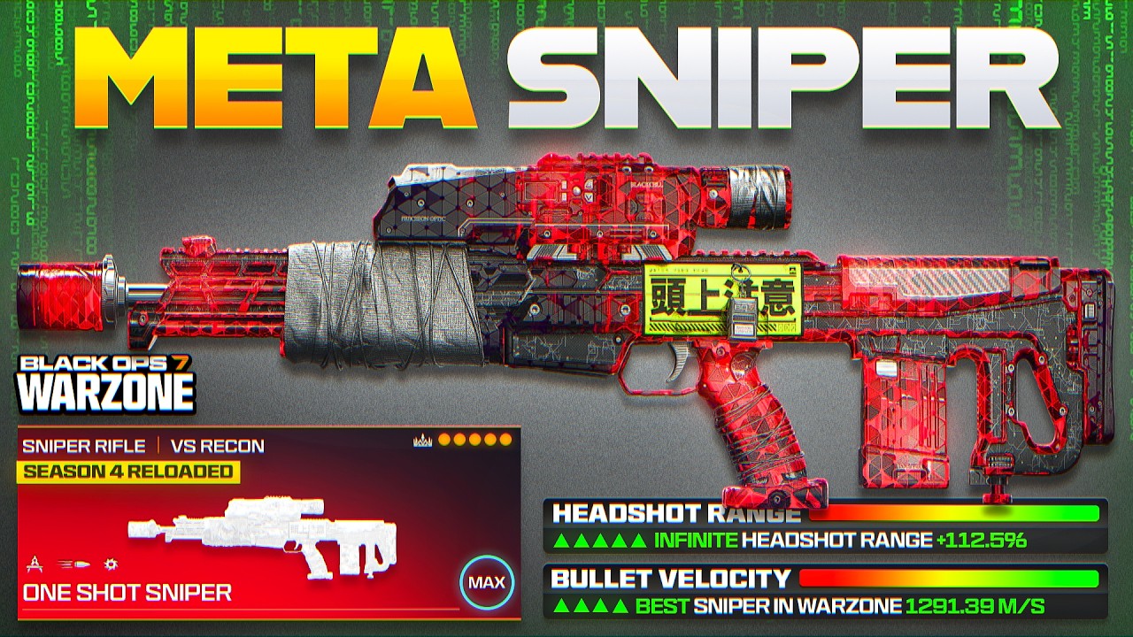 #1 BEST ONE SHOT SNIPER META LOADOUT in Warzone BO7! (Best VS Recon Class Setup for WZ)