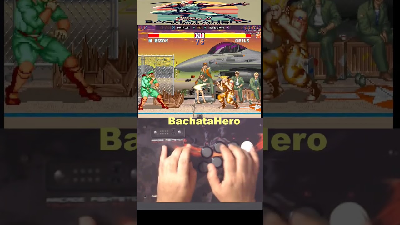 Bison vs Guile Easy Round - Street Fighter II Champion Edition #sf2ce #retrogaming #shorts