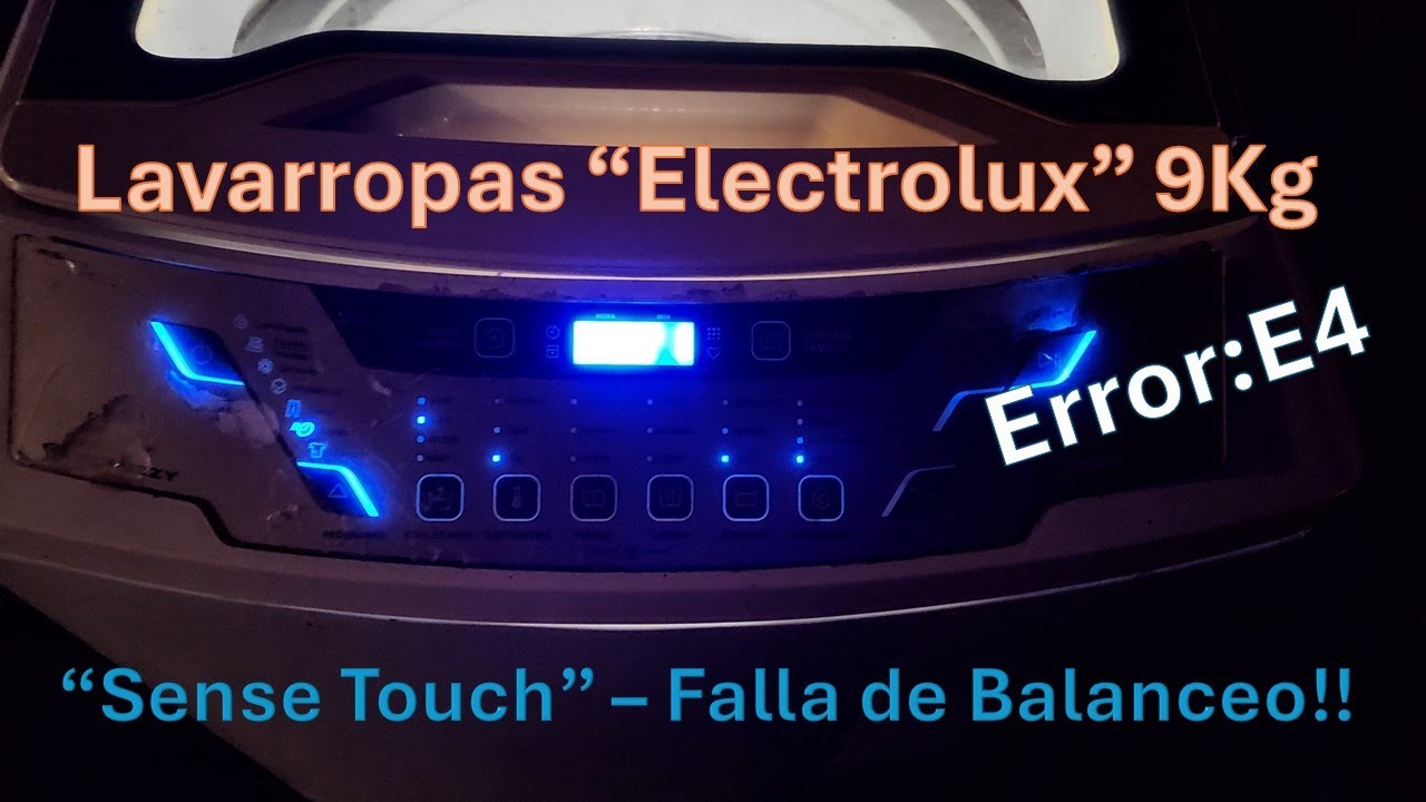 Lavarropas Electrolux "Sense Touch" 9kg. - Falla