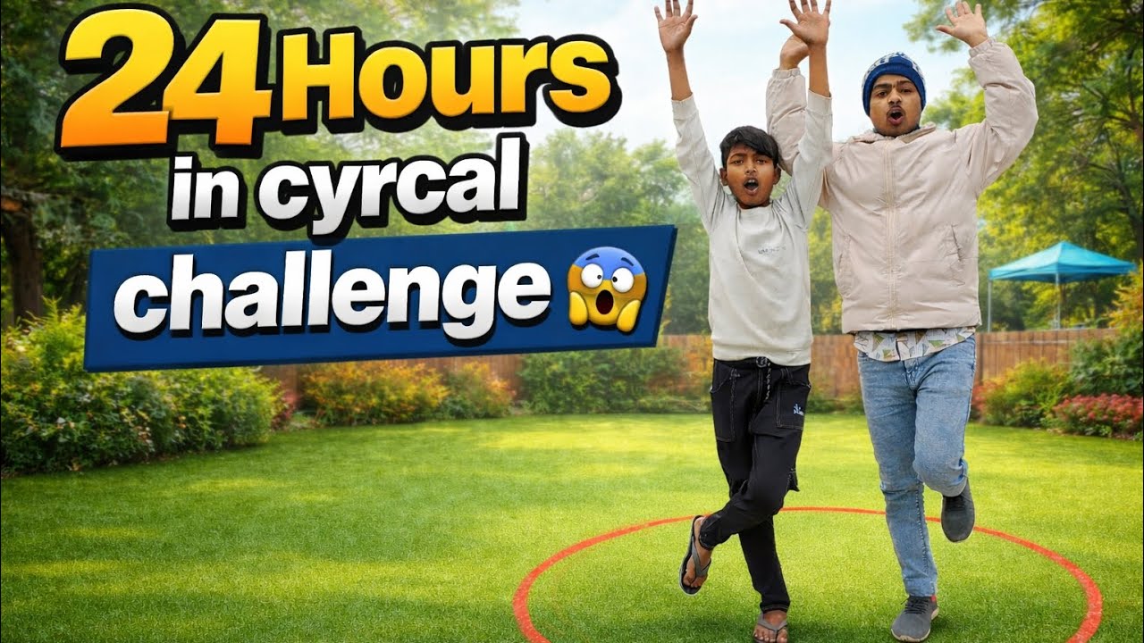 😱 24 Hours in Circle Challenge 😱Aaj maine accept kiya ek crazy challenge 