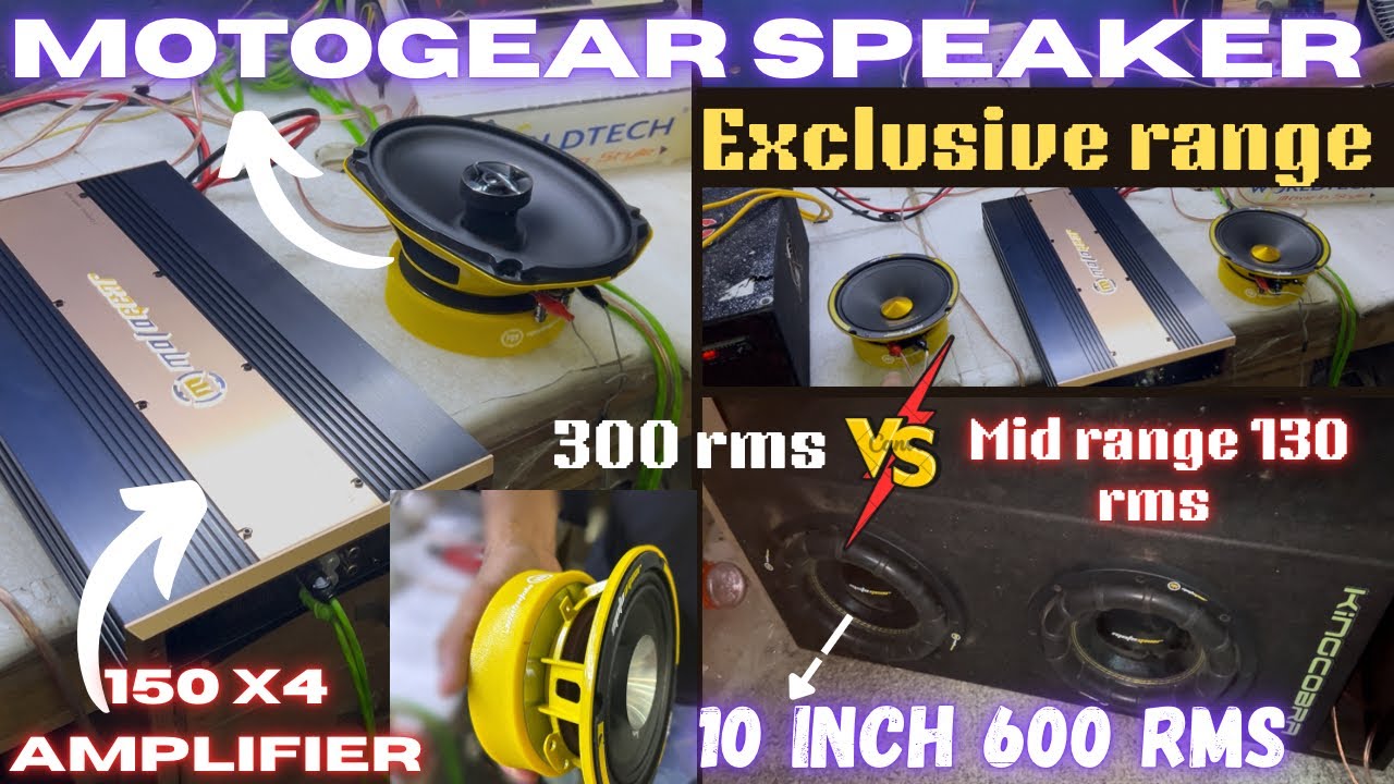 Best mid range speaker for cars ! High end car audio products! Motogear mid range speaker  #motogear