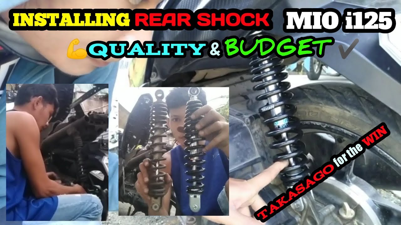 INSTALLING SHOCK MIO i125/ TAKASAGO QUALITY & BUDGET
