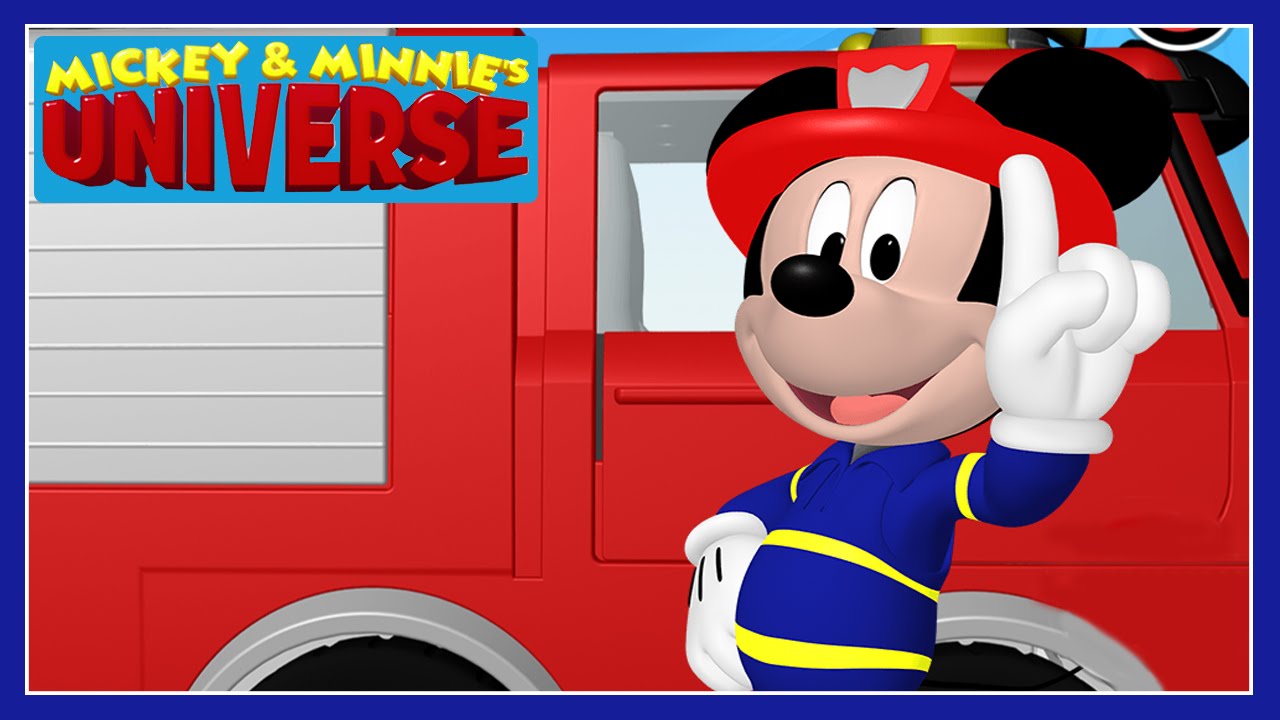 Mickey & Minnie's Universe - Mickey Mouse Clubhouse Fire Truck Game - Disney Junior Games For Kids