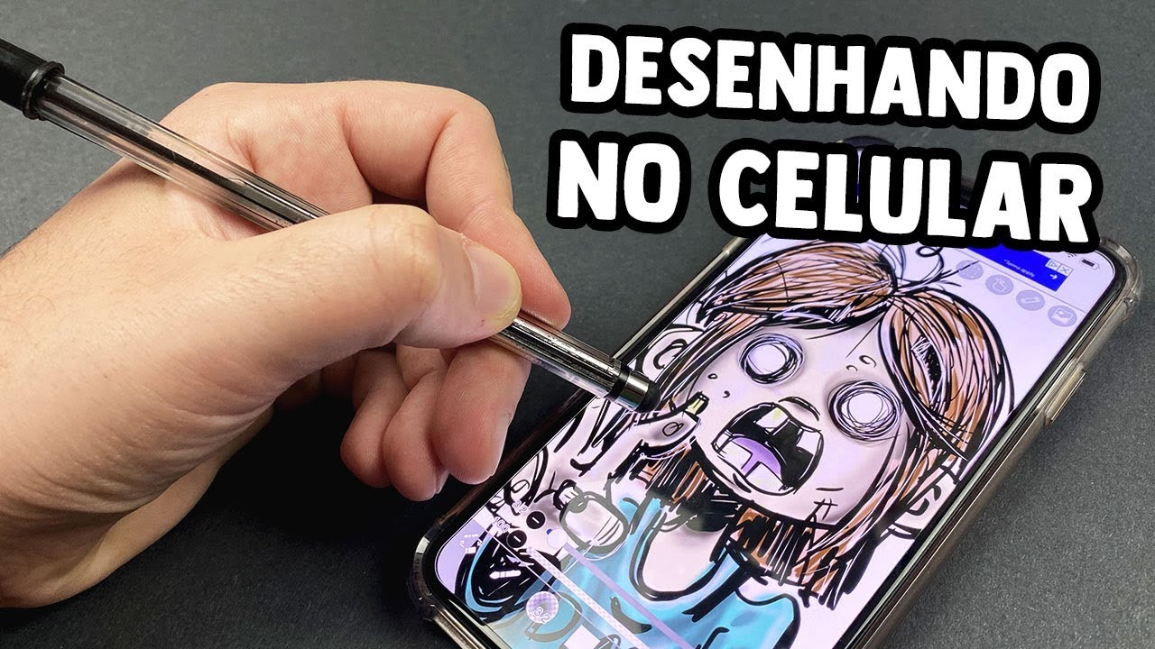 DESENHANDO NO CELULAR COM CANETA - SERÁ QUE FICOU BOM?