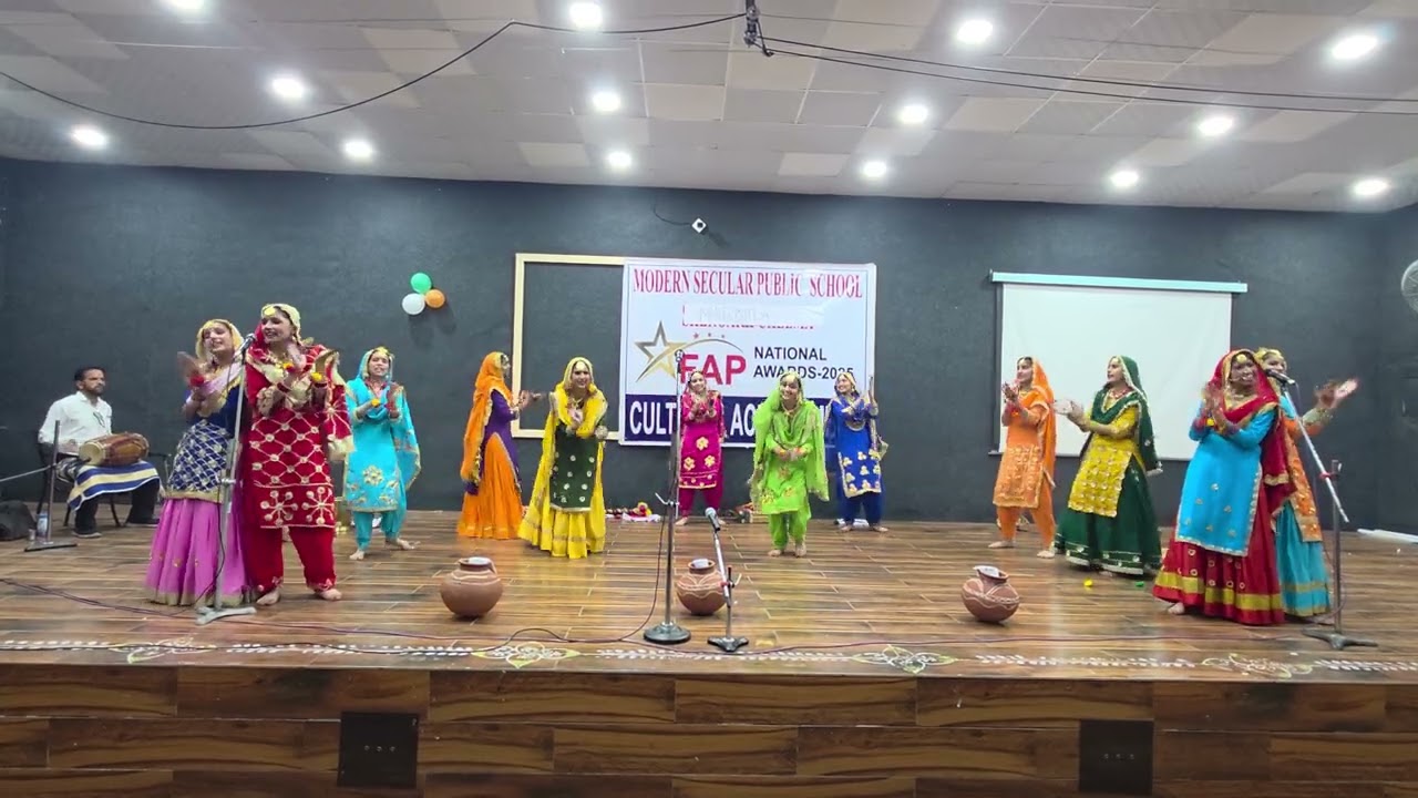 FAP Cultural Acheivment Awards #2025 Group Dance(Gidha) Modern Secular Public School Malerkotla 