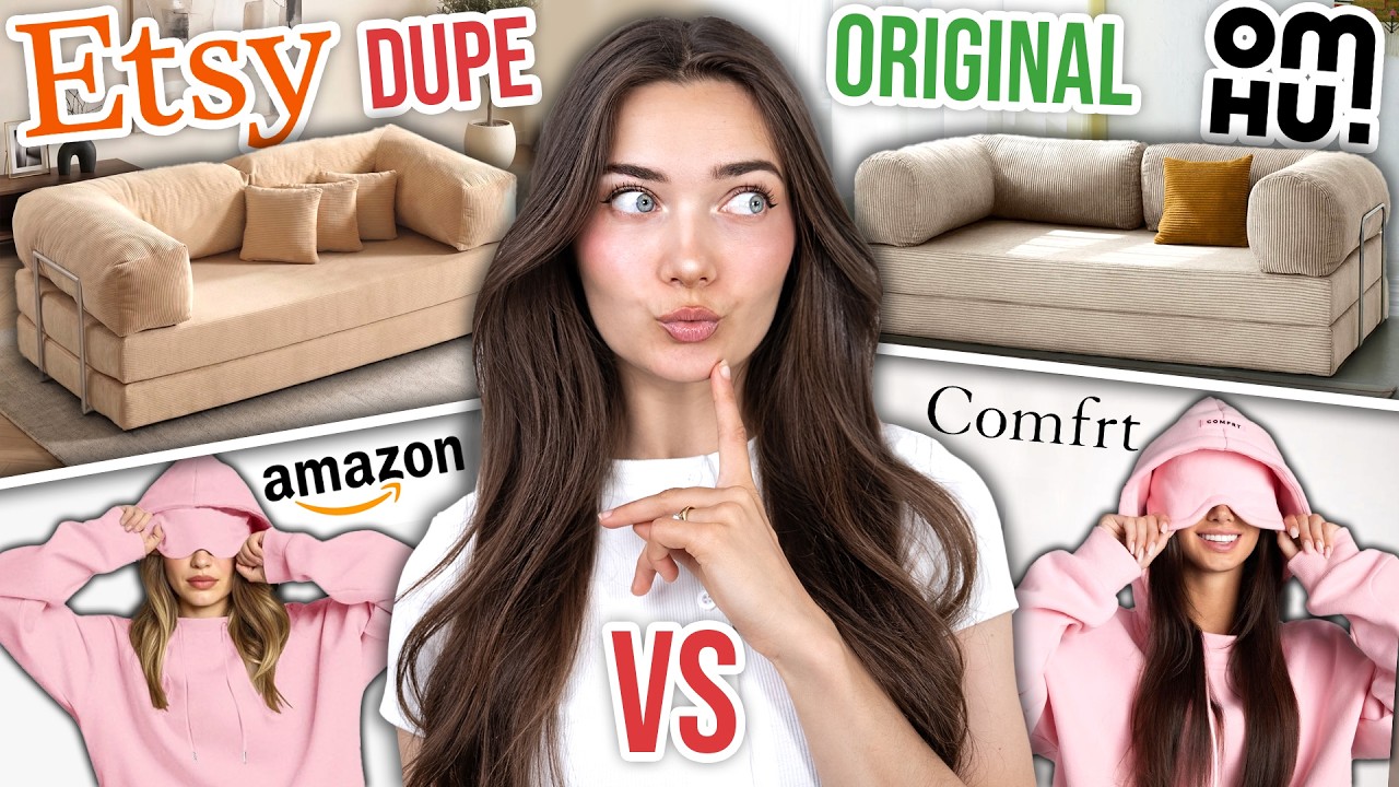 I Bought Viral Original VS Dupe Products! Testing The Viral OMHU TEDDY SOFA!