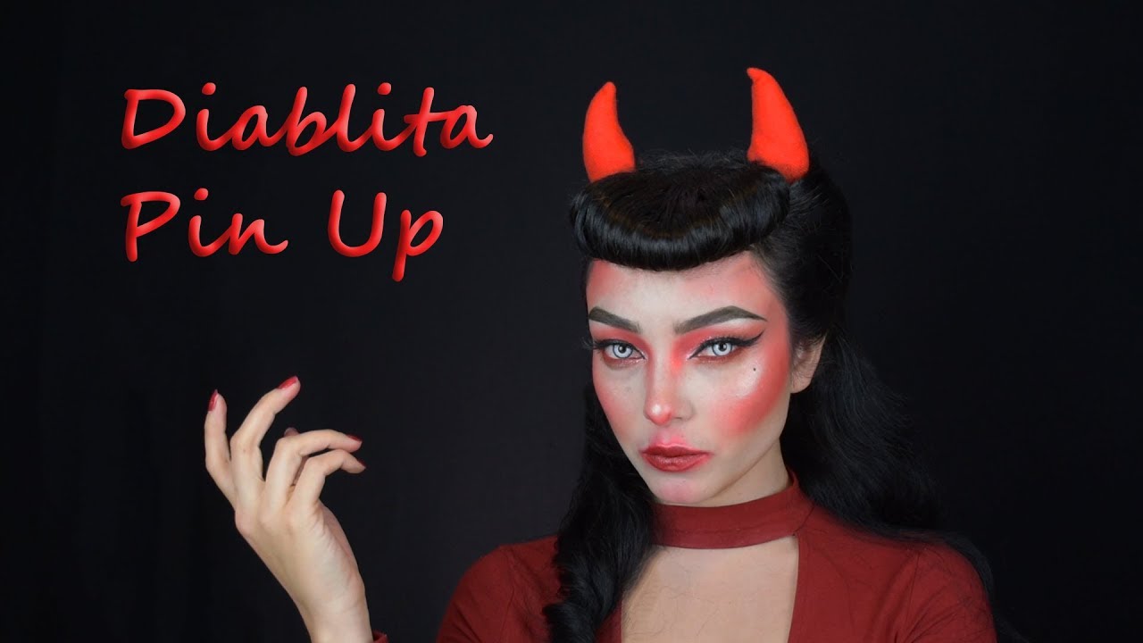Diablita Pin Up - Rockabilly / Maquillaje para dà de Muertos