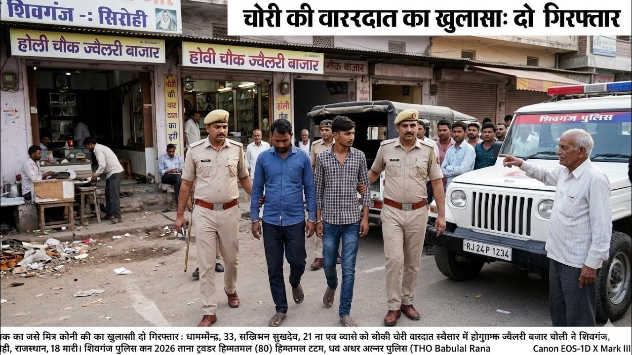 🔴 ब्रेकिंग: शिवगंज में 24 किलो चांदी की दिनदहाड़े लूट का पर्दाफाश! मास्टरमाइंड निकला अपना ही आदमी