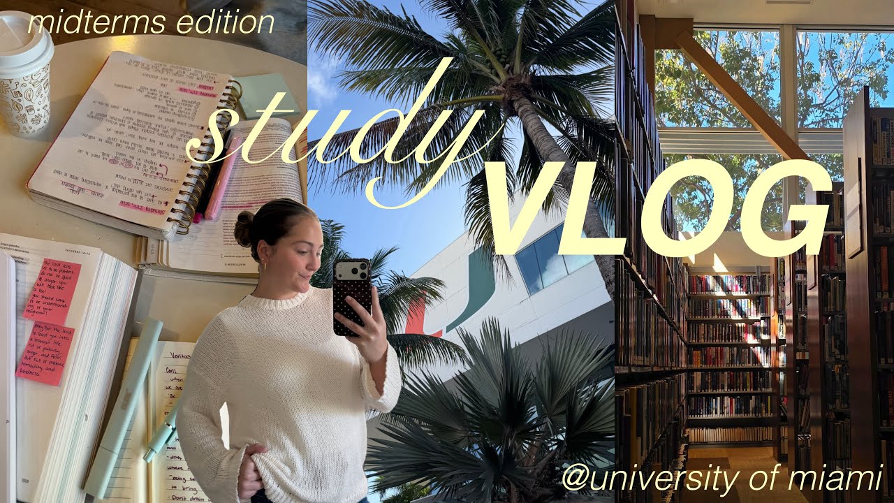 STUDY VLOG ⭐️📝🧪| graduate school midterms week...