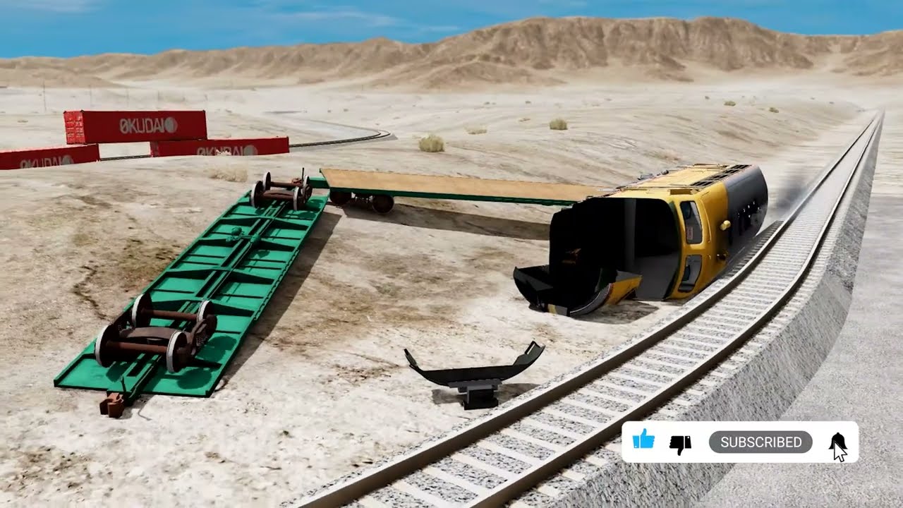 Epic Trains vs Dangerous Tunnel Crashes #21 – BeamNG.drive | BeamNG High Speed