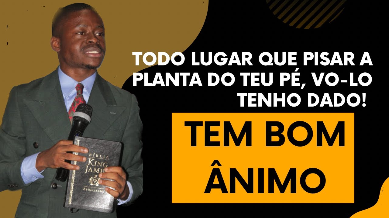 Josué 1:1-8 - TEM BOM ÂNIMO, EU SOU CONTIGO. #jesus #pregação #benção