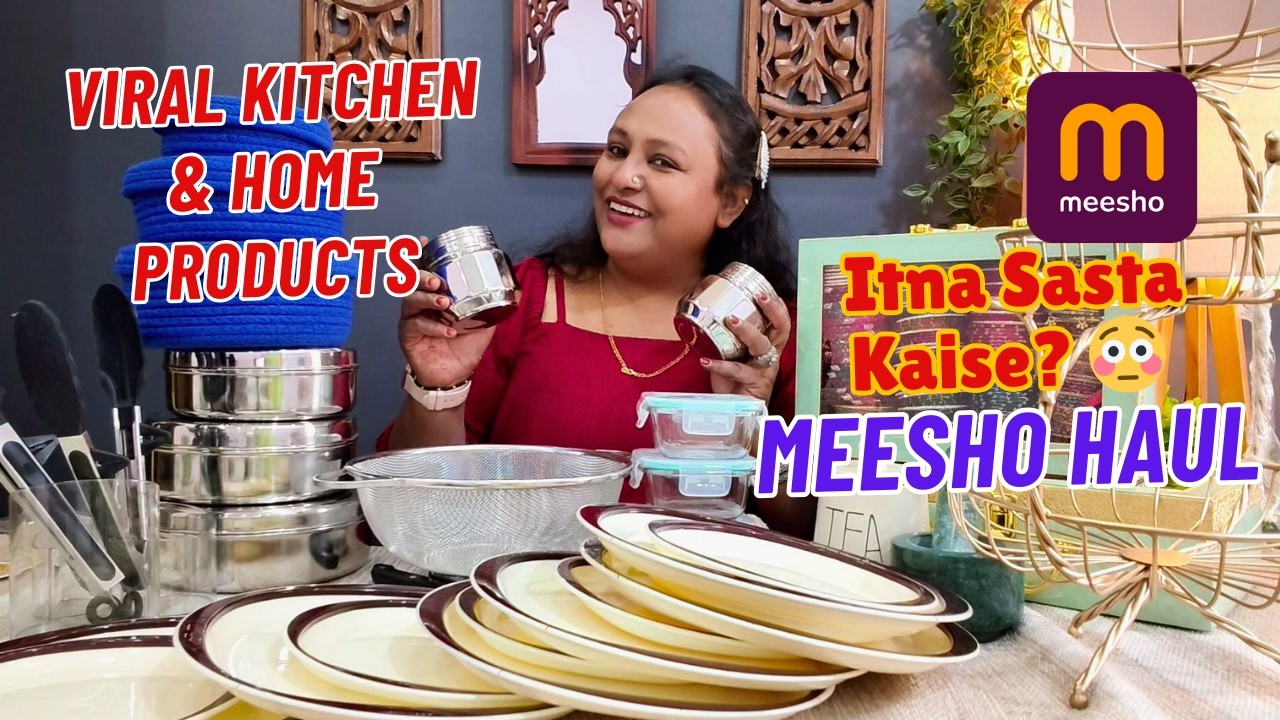 Meesho Kitchen Items 😳 Itna Sasta Kaise 😲 Cheap Price ya Cheap Quality? Honest Haul Live Unboxing
