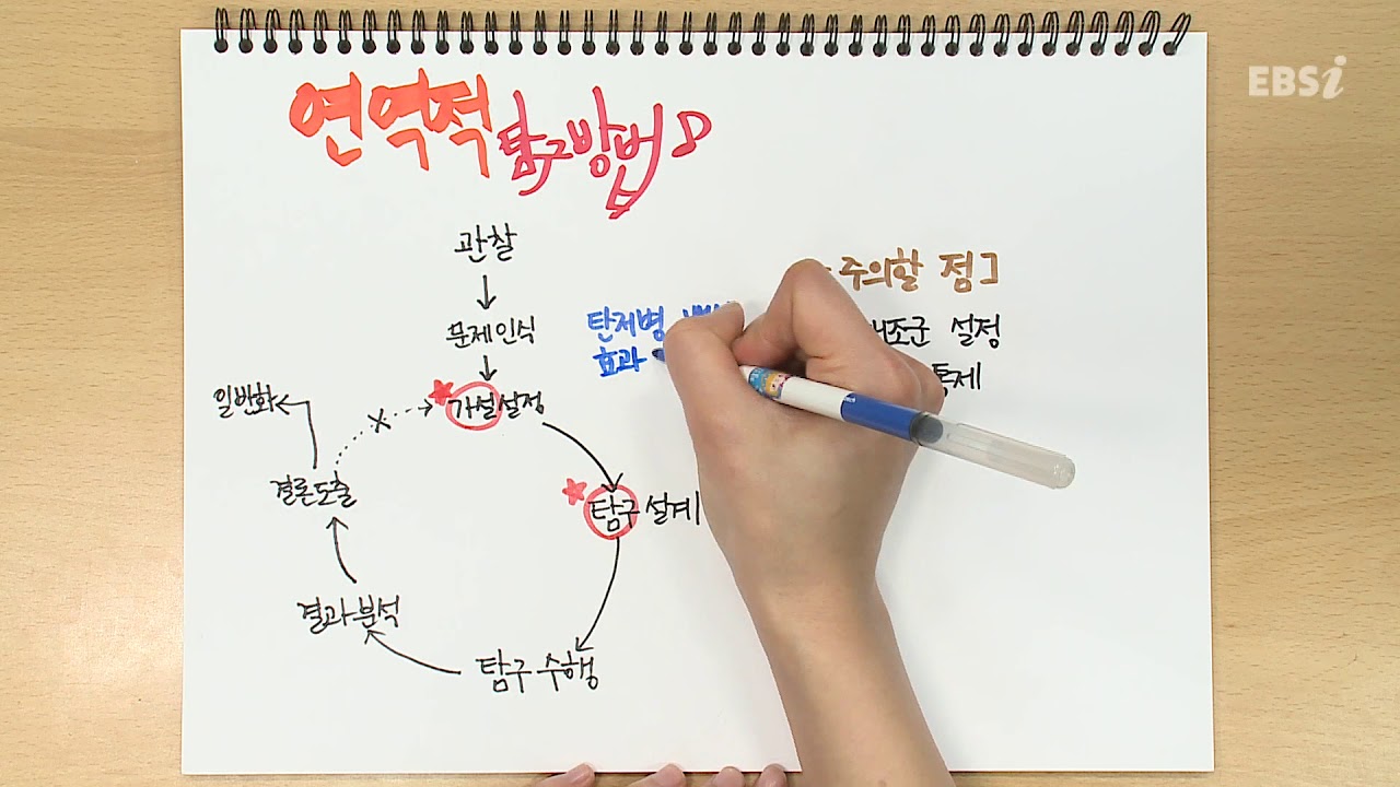 연역적 탐구방법 | 가볍게 공부하는 박소현의 생명과학 스케치북, 개정 생명과학, 노트필기, 문제풀이 | EBSi 고교강의