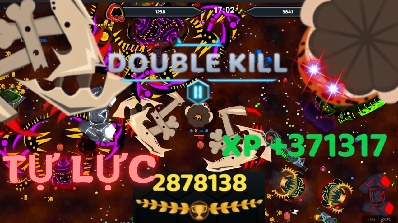 PH&Aacute; KỶ LỤC 2M8! Mega Level 1 Tăng 2M Điểm Trong 4 Ph&uacute;t 😱 | EvoWars.io