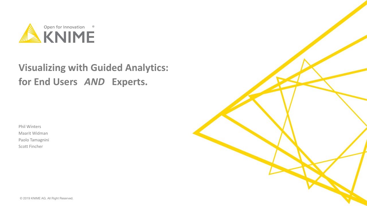 Visualizing with Guided Analytics: for End Users and Experts