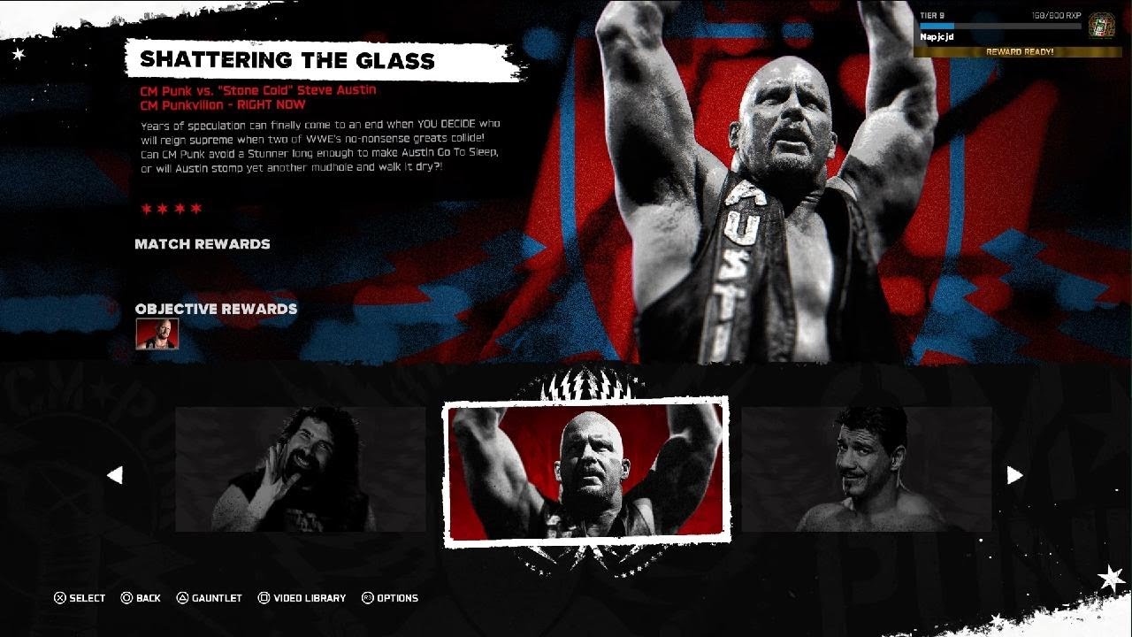 WWE 2K26 2K Showcase: Punked Shattering The Glass CM Punk Vs. Stone Cold Steve Austin All Objectives
