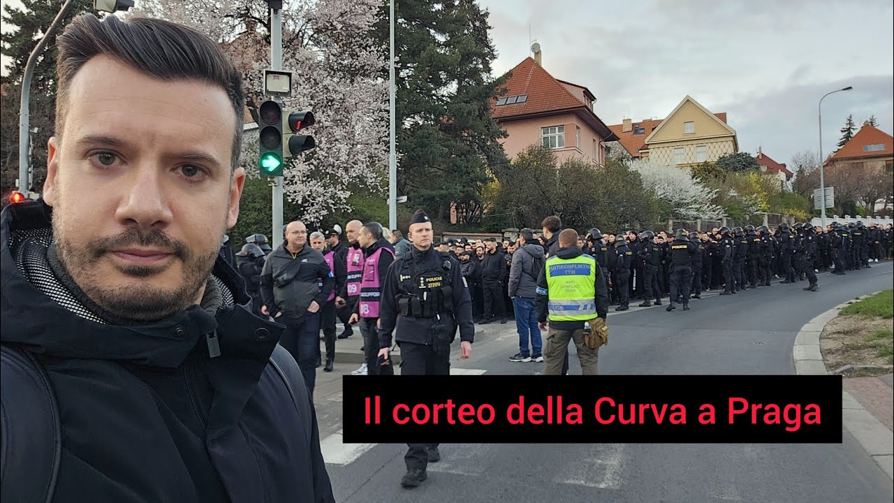 🔴⚫️ IL CORTEO DELLA CURVA SUD A PRAGA: CI SIAMO PER GLI OTTAVI DI EUROPA LEAGUE | SLAVIA PRAGA-MILAN