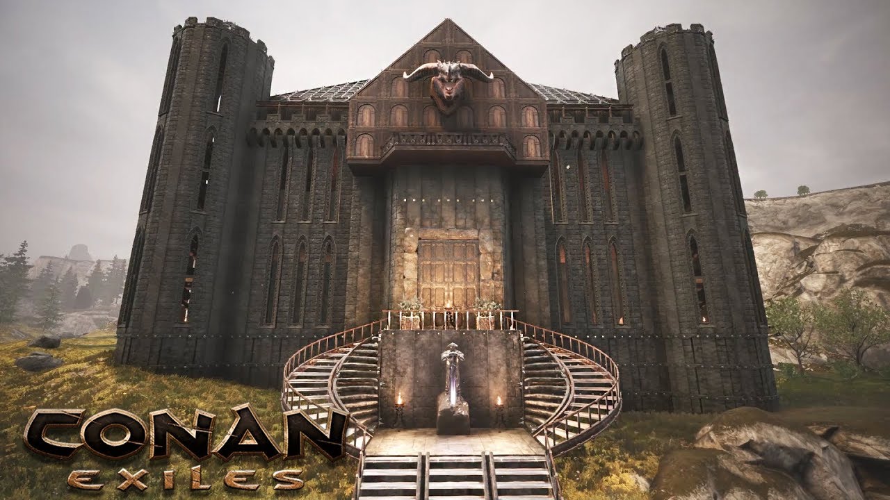Conan Exiles - Black Ice Manor (Speed Build)