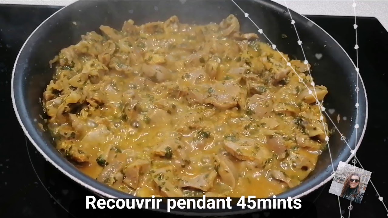 gésiers de poulet au olives violettes قوانص الدجاج