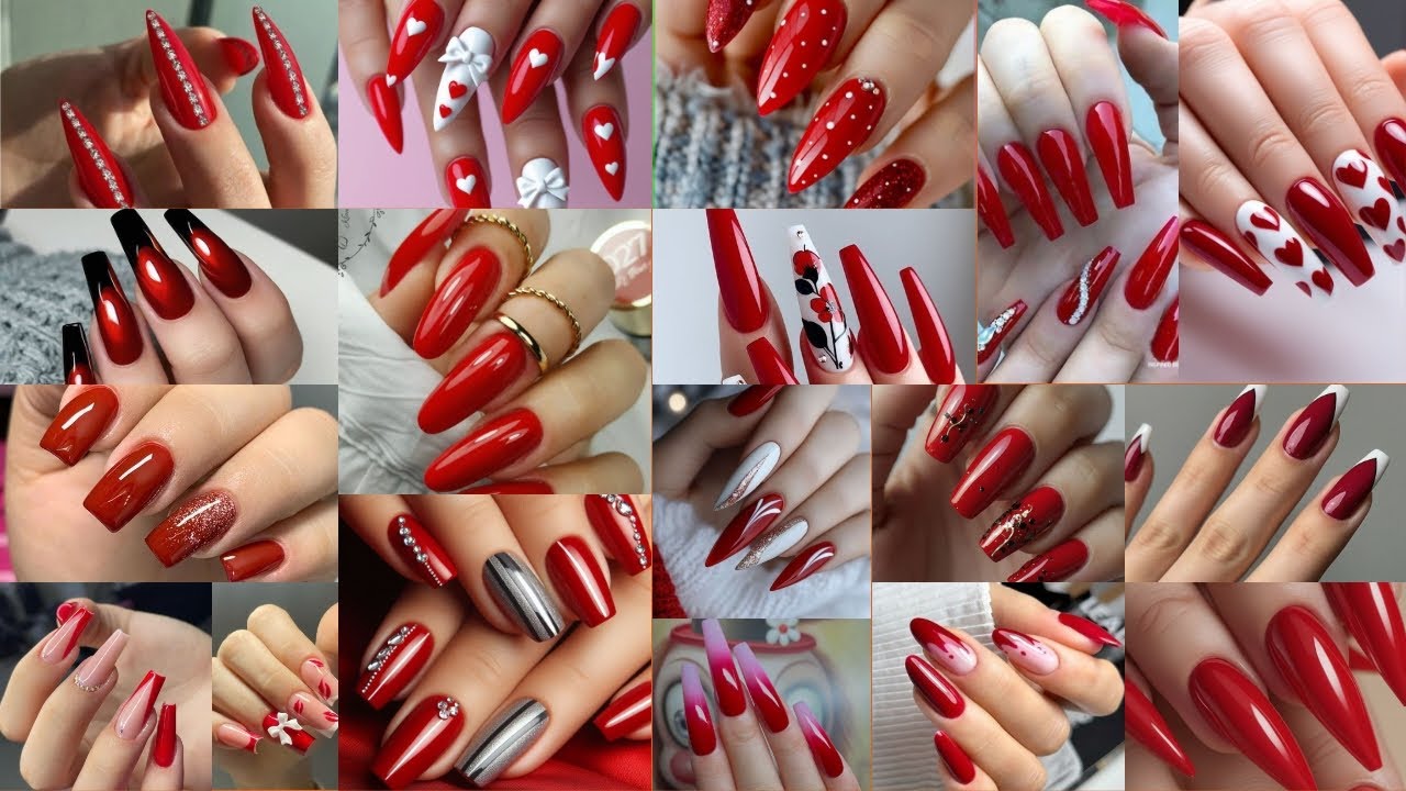 🔥😱HOTTEST RED NAIL ART TRENDS🍒 Best Acrylic Nail Art Designs For Classy Ladies| Latest Nails Ideas