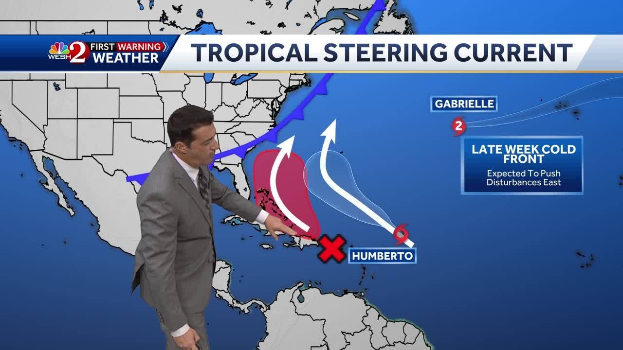 NHC monitoring 3 systems in Atlantic: Hurricane Gabrielle, Tropical Storm Humberto, Invest 94-L