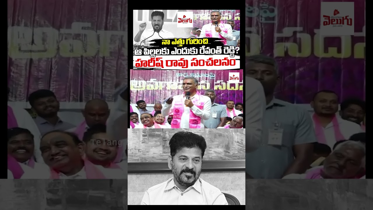 Harish Rao Sensational Comments On Revanth Reddy | Congress | BRS | KCR | Telangana Velugu