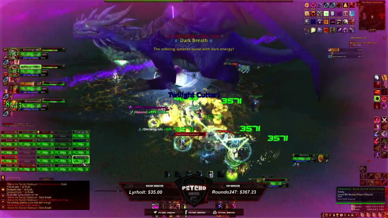 Warmane - Ruby Sanctum 25 (Halion) Resto druid POV