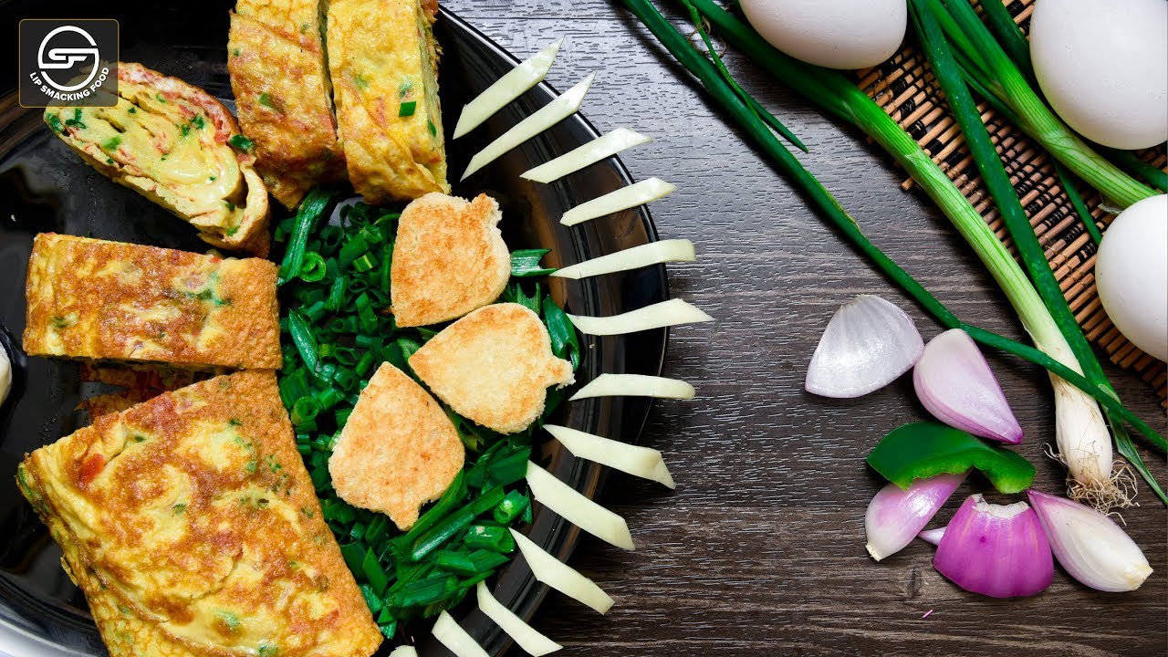 Cheese Omelette Roll Breakfast Recipe By Lip Smacking Food