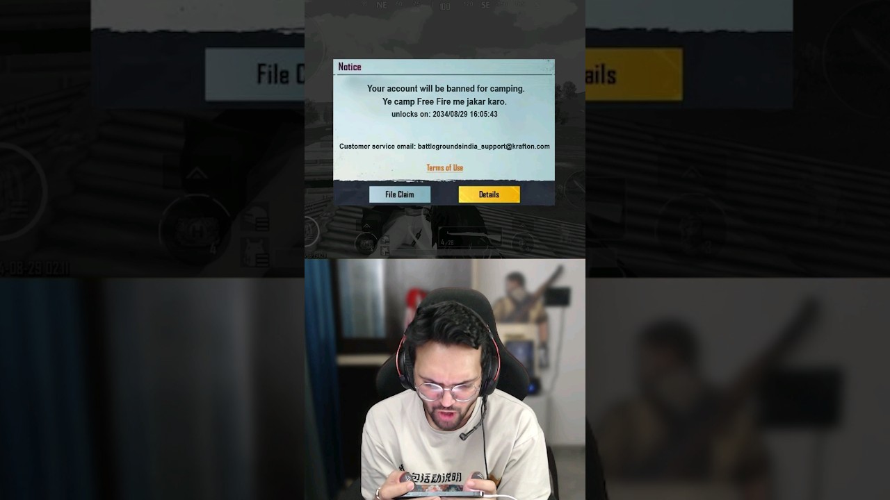 My Id got Banned Again Bcz Of🥵 #shorts #lolzzzgaming #bgmi