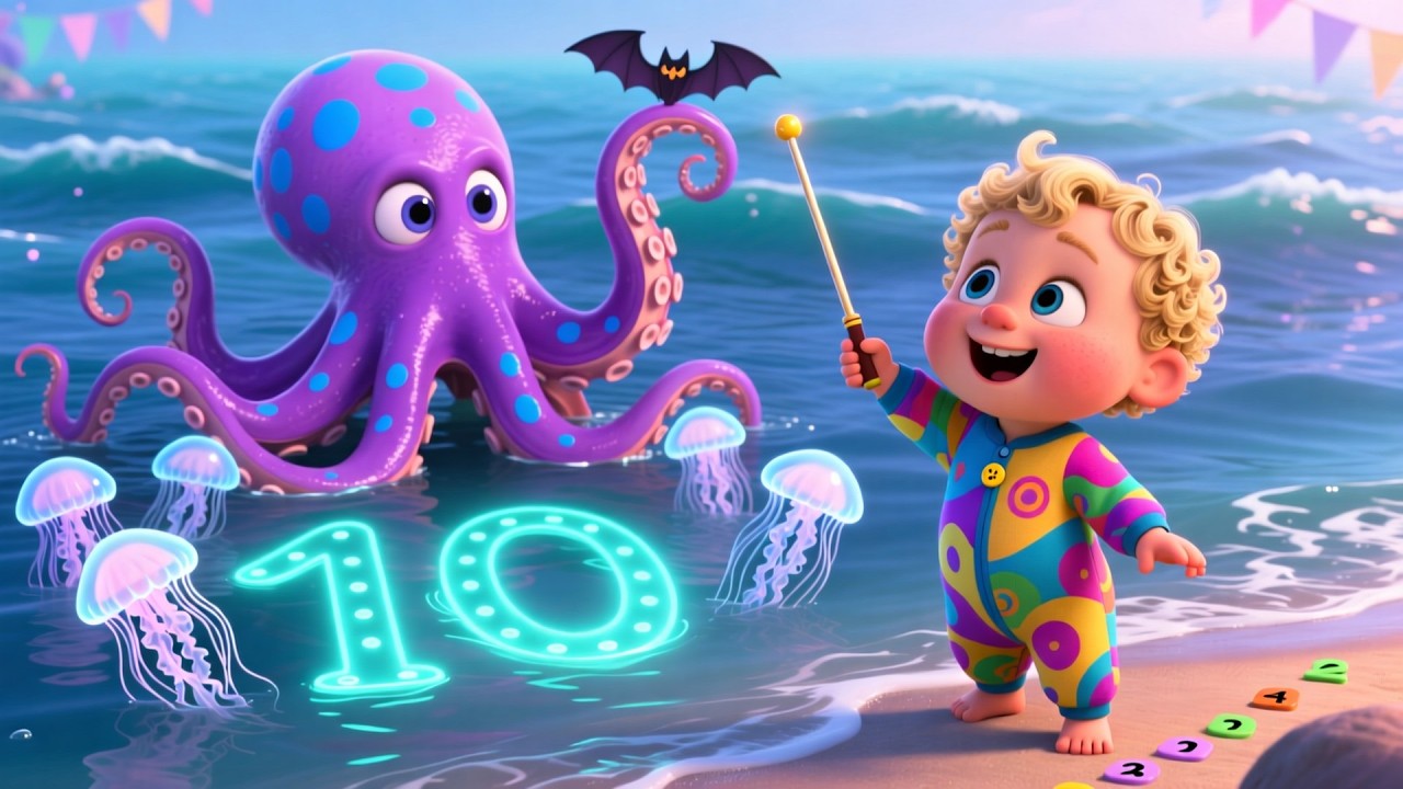Learn to Count with Jellyfish 🪼🔢 | Fun Kids Song for Toddlers | Counting Rhyme