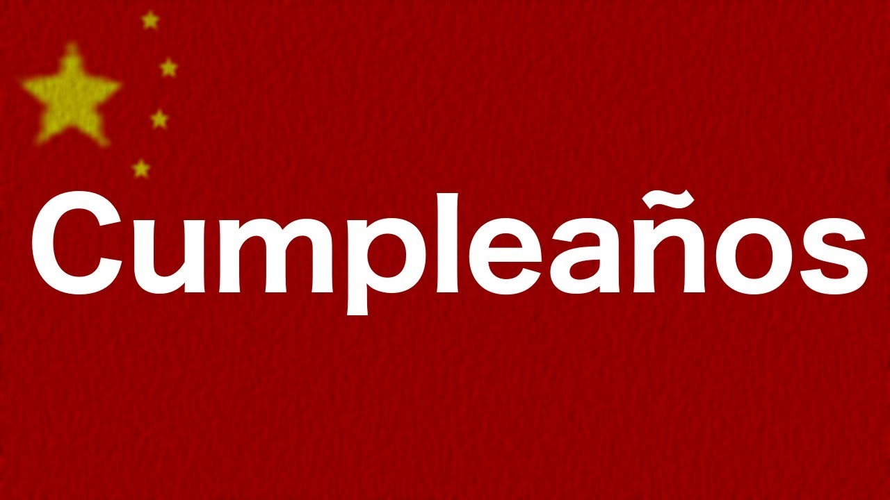 10 frases en chino (4) -  ¡Feliz cumpleaños! en chino mandarín