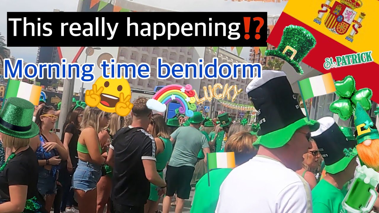 Benidorm biggest  St. Patrick&rsquo;s Day Parade in Spain 🇪🇸 #benidorm